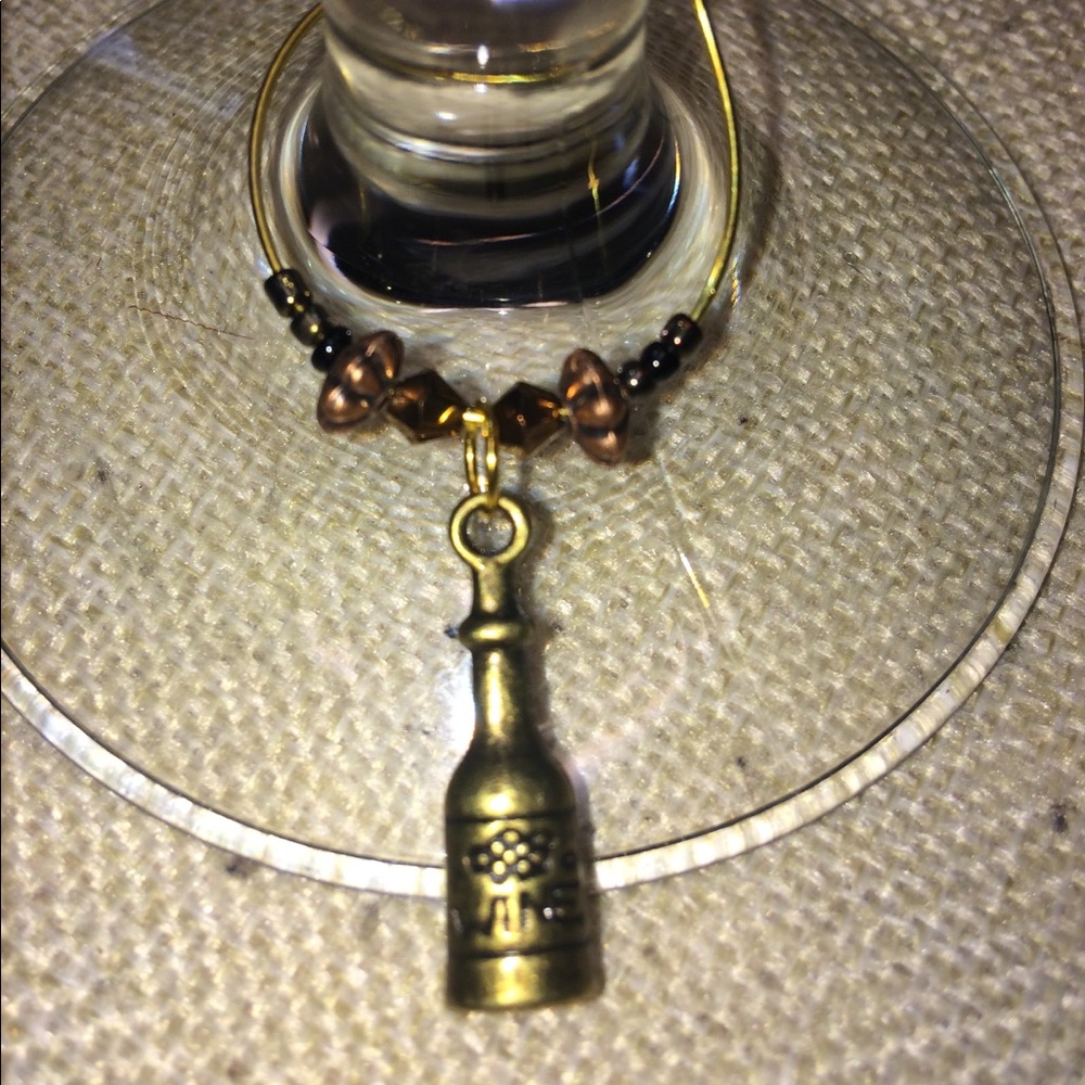 New 💕 Wine Glass 🍷 Charms (Set 4) HANDMADE :-)